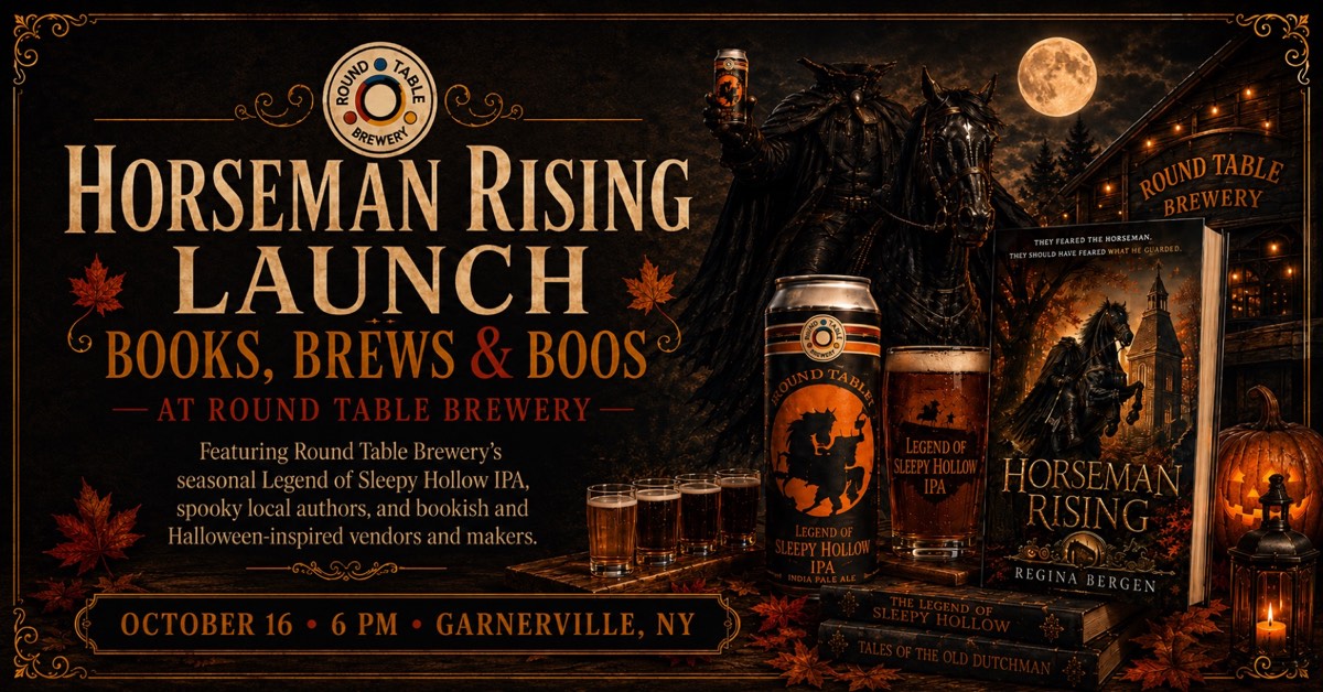 Books, Brews and Boos at Round Table Brewery on October 16 at 6 PM