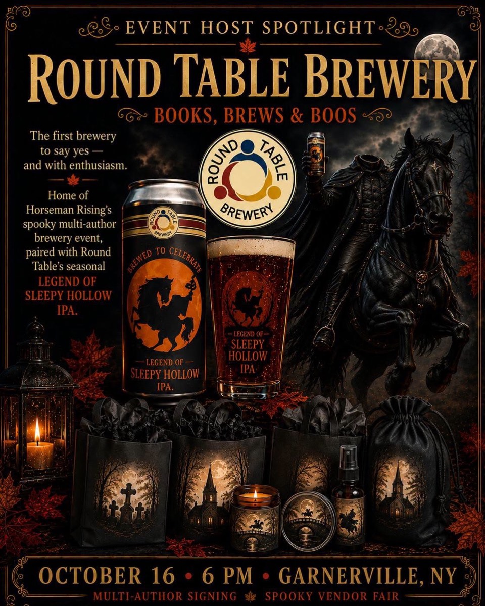 Round Table Brewery host spotlight for the Horseman Rising Books, Brews and Boos event