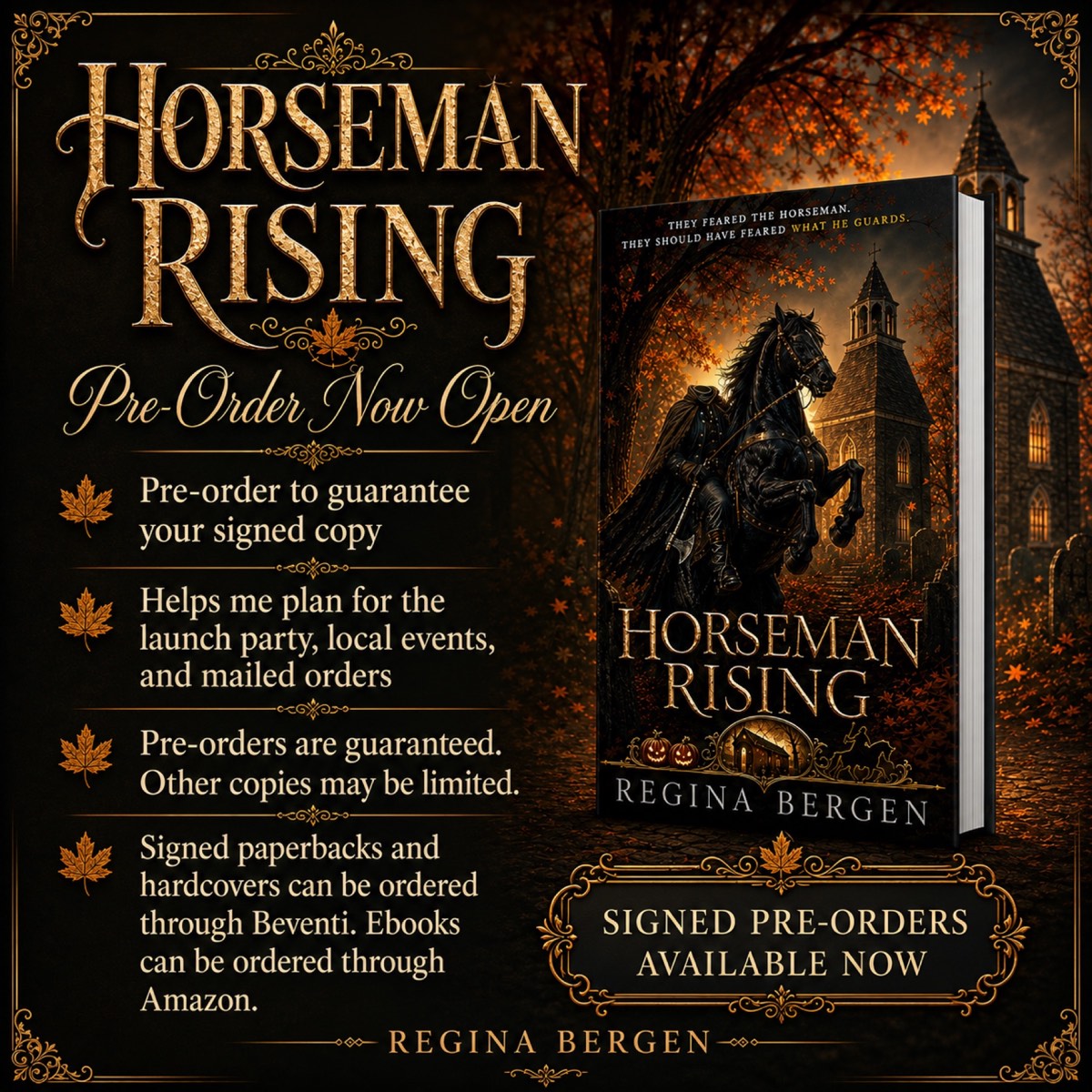 Horseman Rising signed copies are available now