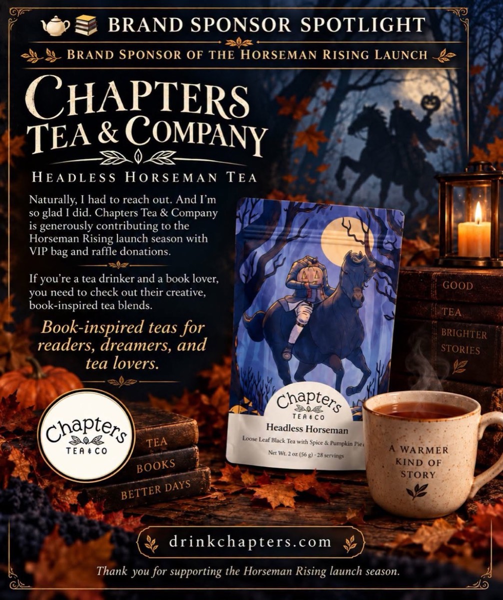 Chapters Tea and Company Headless Horseman tea sponsor spotlight